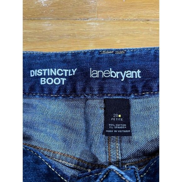 Lane Bryant Jeans Womens Size 20 Petite Blue High Rise Distinctly Bootcut Denim - Picture 3 of 7